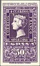 Spain 1950 Spanish Stamp Centenary 50 CTS Morado Edifil 1075. Spain 1950 1075 Queen Isabel II. Subida por susofe